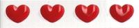 HELLO KITTY D020309 HEART RED LIST ФРИЗ