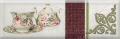 Decor Tea Flowers 03 10x30