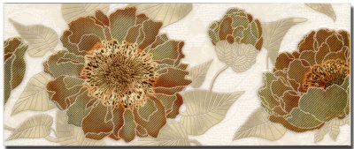 Fiori бежевый фриз 9,5х23